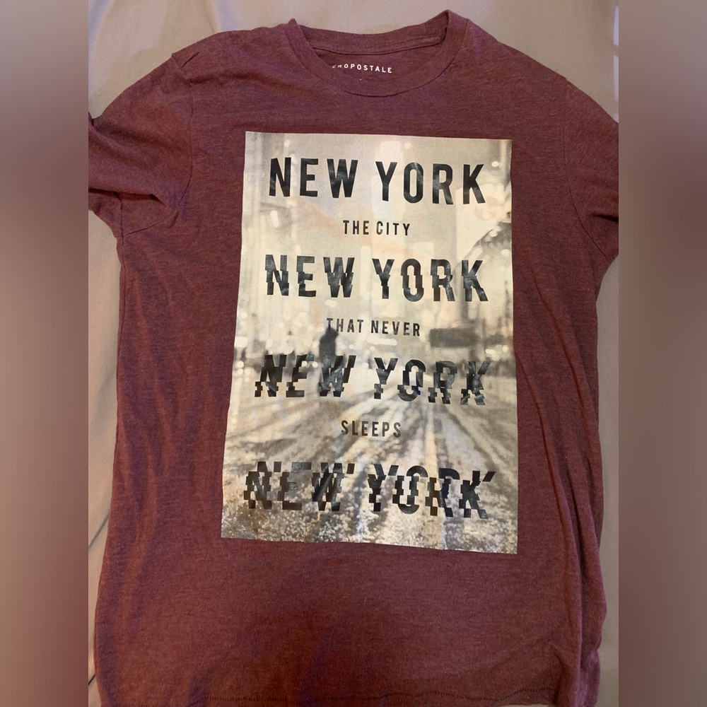 Maroon t-shirt